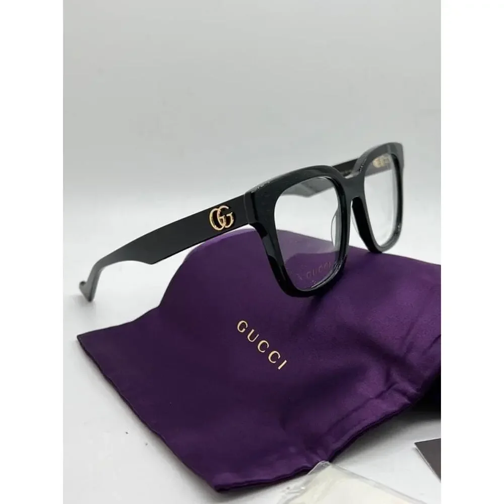 NEW Gucci GG0958O Black Square Eyeglass Frames
